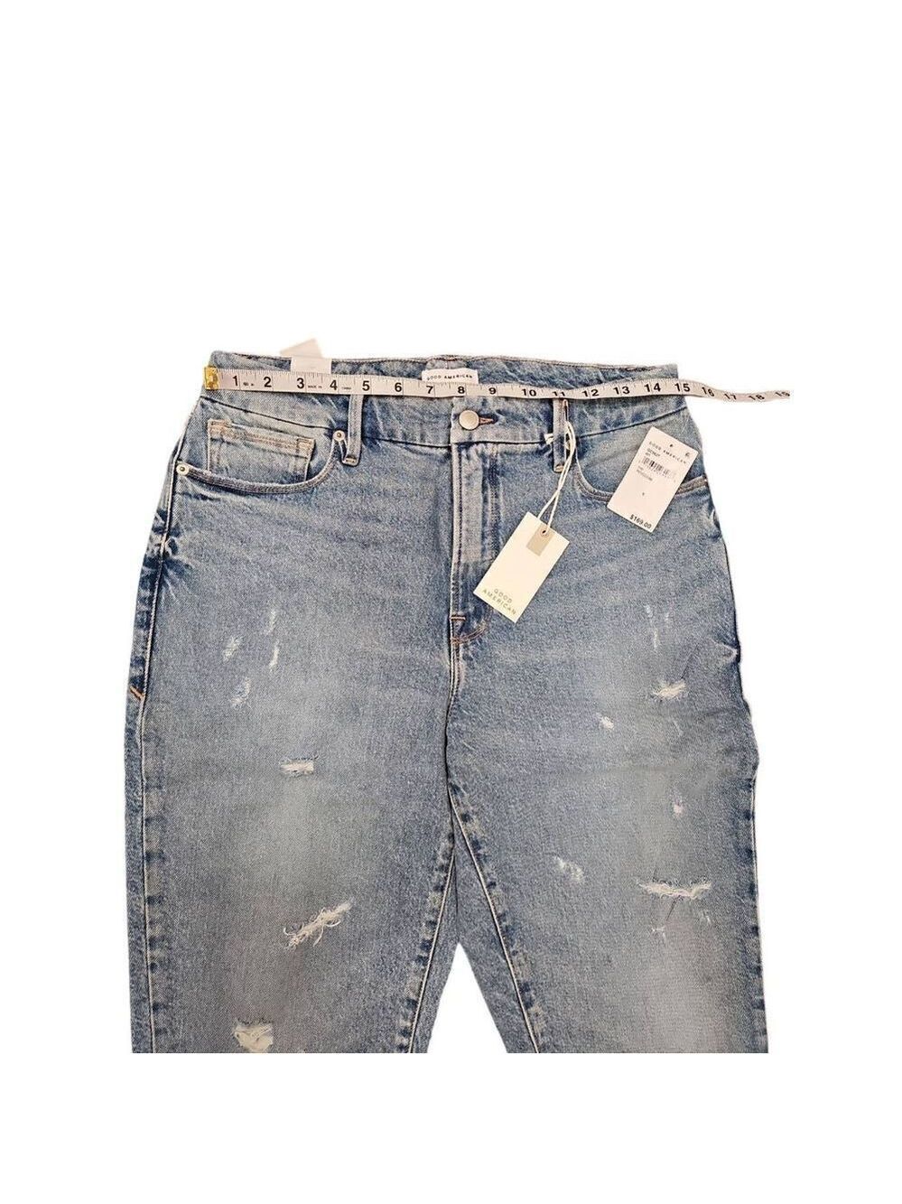 Good American Good Classic Jeans Size 6 or 28 Blue NWT Straight Leg - Picture 5 of 9